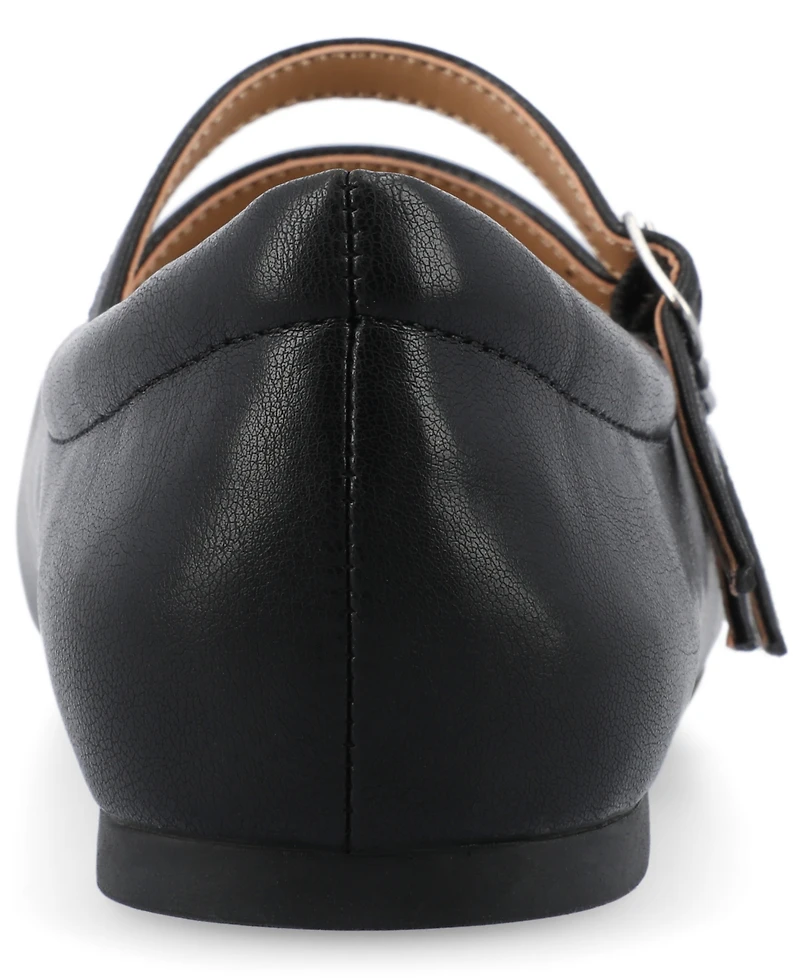 Journee Collection Women's Darlin Multi Strap Mary Jane Square Toe Flats