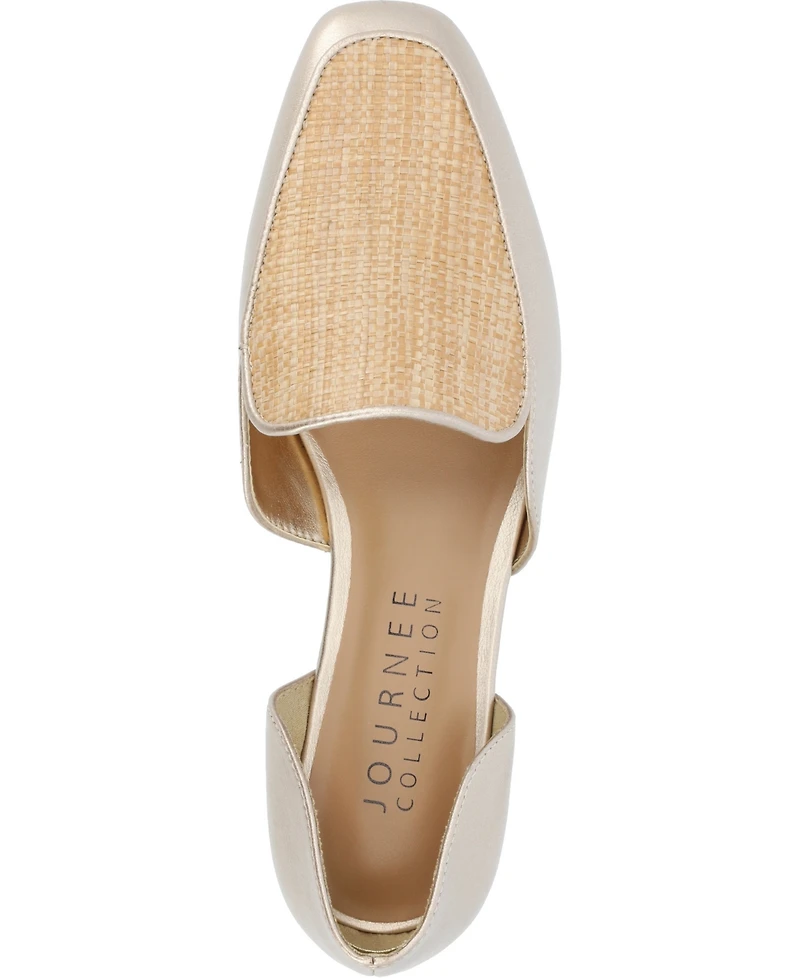 Journee Collection Women's Kennza Cut Out Slip On Loafers