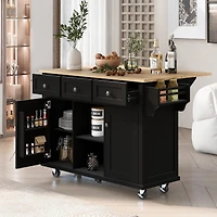 Streamdale Multifunctional Kitchen Cart with Storage and Wheels