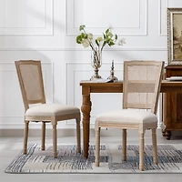 Streamdale Antique French Style Dining Chairs, Set of 2