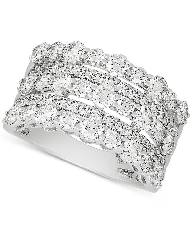 Diamond Multi-row Band (2-1/2 ct. t.w.) in 14k White Gold