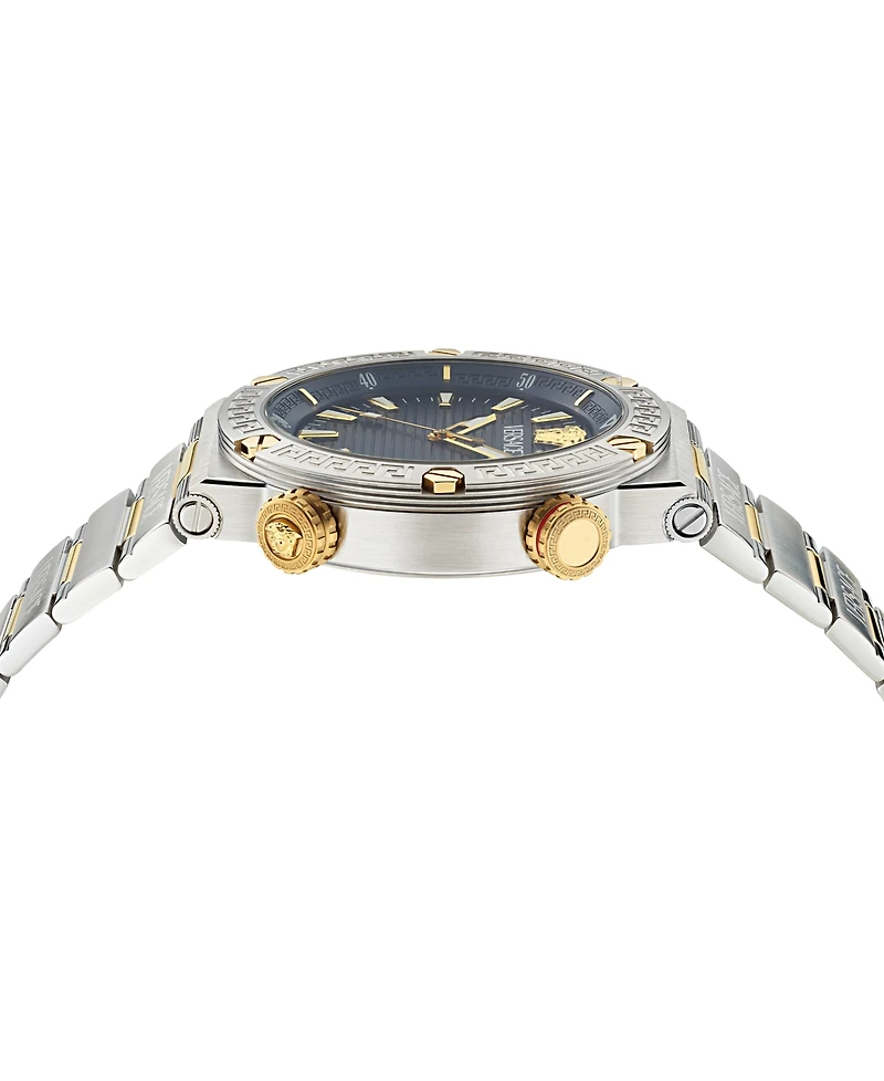 Versace Men's Swiss Two-Tone Stainless Steel Bracelet Watch 43mm
