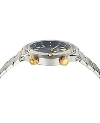 Versace Men's Swiss Two-Tone Stainless Steel Bracelet Watch 43mm