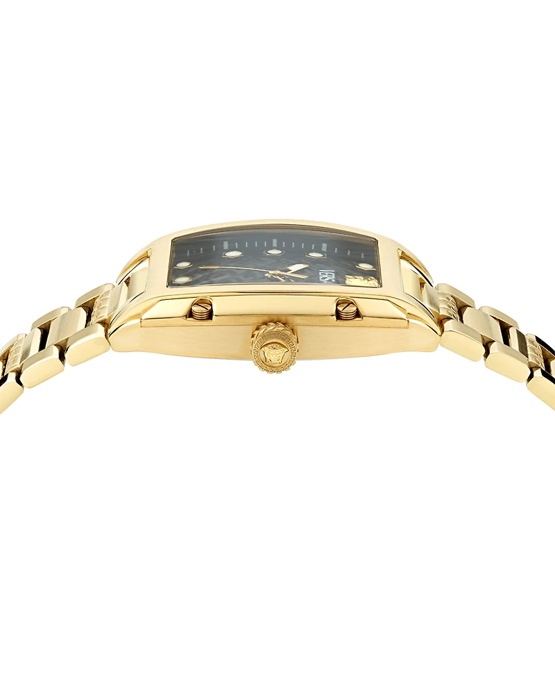 Versace Women's Swiss Gold Ion-Plated Stainless Steel Bracelet Watch 45x36mm
