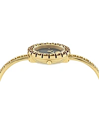 Versace Women's Swiss Gold Ion Plated Stainless Steel Bangle Bracelet Watch 28mm