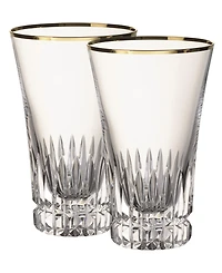 Villeroy & Boch Grand Royal Gold-Tone Highball Glasses, Pair of 2