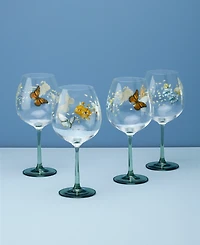 Lenox Butterfly Meadow Balloon Wine Glasses, Set of 4