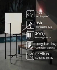 Lite Source Outdoor Cordless Garridan Floor Lamp