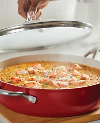 KitchenAid Hard Anodized Ceramic Nonstick 5 Quart Saute Pan with Lid