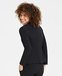 Kasper Women's Stretch Crepe One Button Blazer, Regular & Petite