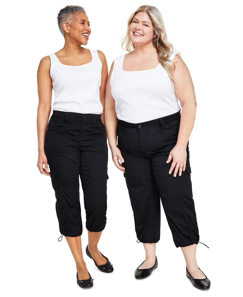 Style & Co Plus Cargo Capri Pants, Exclusively at Macy's