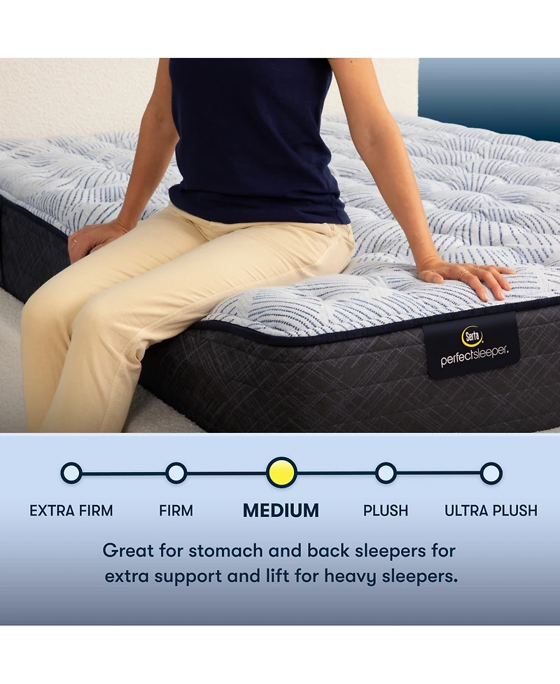 Serta Perfect Sleeper Blue Lagoon Night 13.5" Medium Mattress-Queen