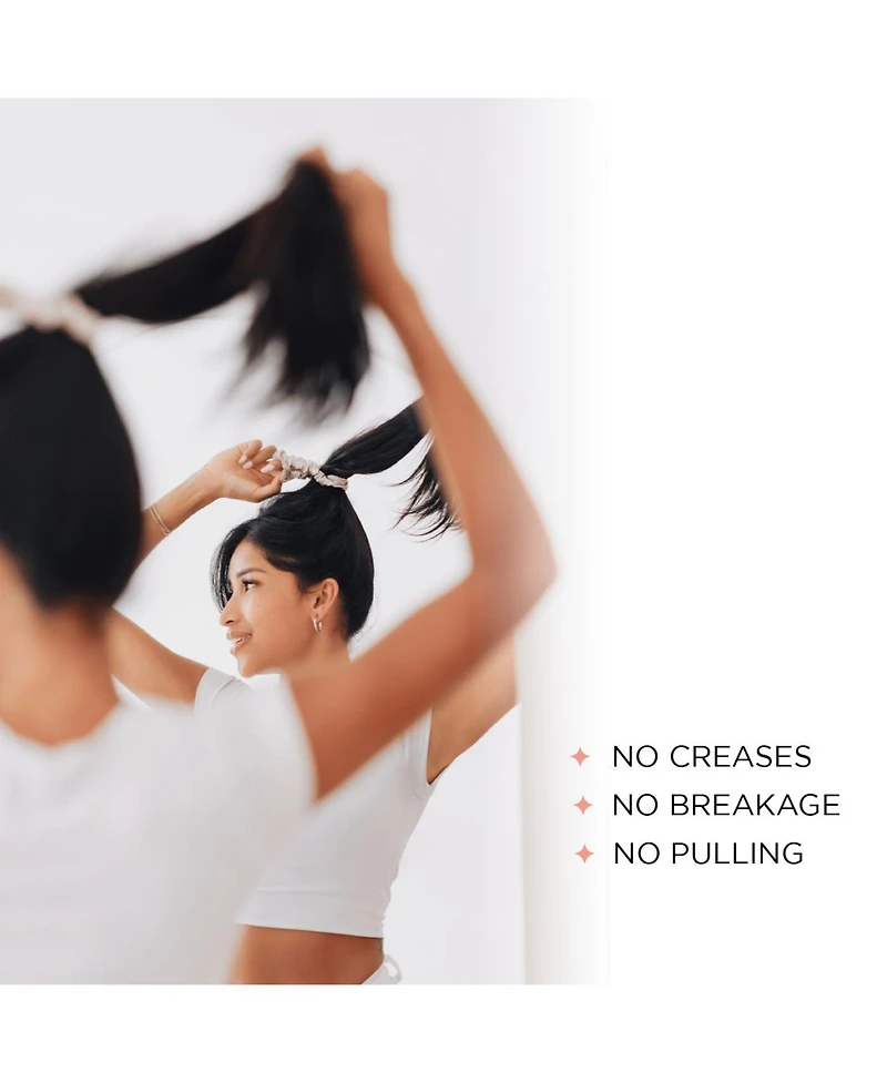 Night Satin Pillowcase & Scrunchies 3 Piece Set