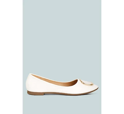 Karder brooch detail ballet flats