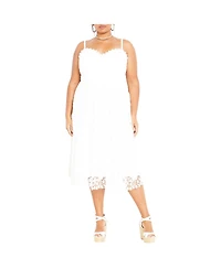 City Chic Women's Scarlet Lace Dress