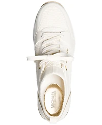 Michael Kors Women's Georgie Knit Lace-Up Trainer Sneakers