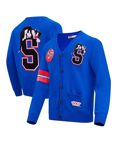 Men's Freeze Max Royal Looney Tunes Sylvester Button-Up Cardigan