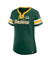 Women's Fanatics Green Bay Packers Original State Lace-Up T-shirt