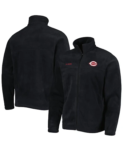 Men's Columbia Black Cincinnati Reds Steens Mountain Full-Zip Jacket