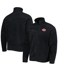 Men's Columbia Black Cincinnati Reds Steens Mountain Full-Zip Jacket