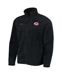 Men's Columbia Black Cincinnati Reds Steens Mountain Full-Zip Jacket