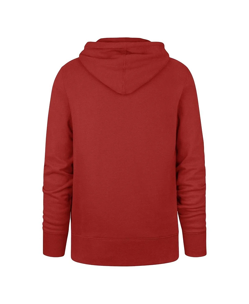Men's '47 Brand Scarlet San Francisco 49ers Imprint Headline Pullover Hoodie