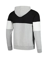 Men's Fanatics Black Brooklyn Nets Contrast Pieced Pullover Hoodie
