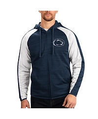 Men's G-iii Sports by Carl Banks Navy Penn State Nittany Lions Neutral Zone Raglan Full-Zip Track Jacket Hoodie