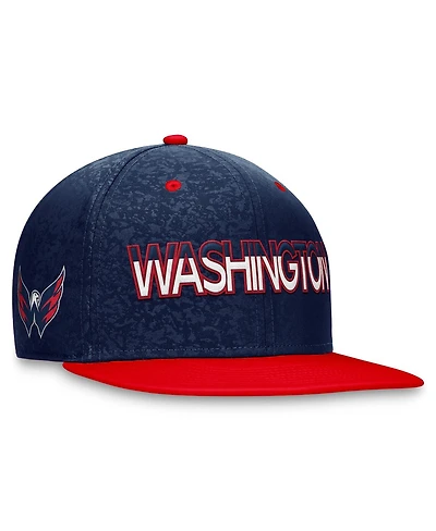 Men's Fanatics Navy, Red Washington Capitals Authentic Pro Rink Two-Tone Snapback Hat