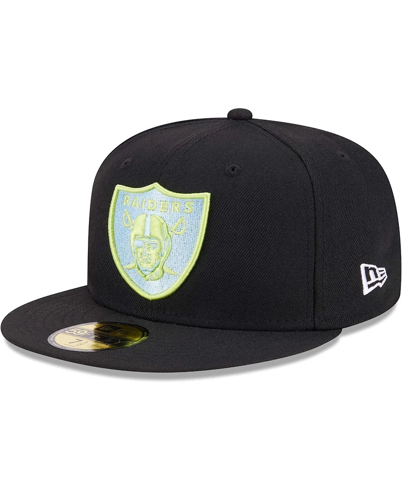 Men's New Era Black Las Vegas Raiders Multi 59FIFTY Fitted Hat