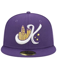 Men's New Era Purple Charlotte Knights Theme Nights Uptown 59FIFTY Fitted Hat