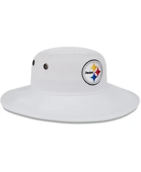 Men's New Era White Pittsburgh Steelers 2023 Nfl Training Camp Panama Bucket Hat