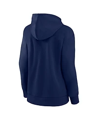 Women's Fanatics Navy New York Rangers Alternate Wordmark Fleece Pullover Hoodie