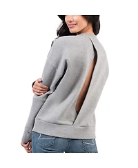 Women's G-iii 4Her by Carl Banks Gray Pittsburgh Penguins Penalty Box Pullover Sweatshirt