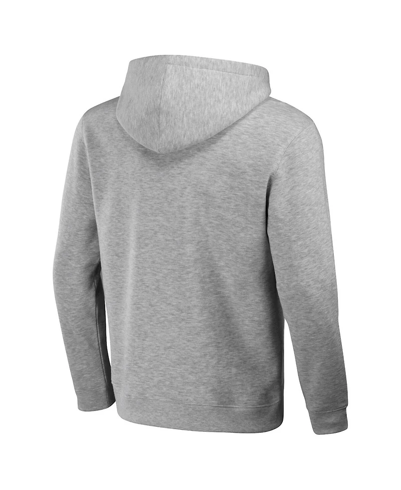Men's Nfl x Darius Rucker Collection by Fanatics Heather Gray Distressed Miami Dolphins Coaches Pullover Hoodie