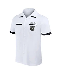 Men's Darius Rucker Collection by Fanatics White Chicago Sox Bowling Button-Up Shirt