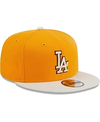 Men's New Era Gold Los Angeles Dodgers Tiramisu 9FIFTY Snapback Hat