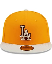 Men's New Era Gold Los Angeles Dodgers Tiramisu 9FIFTY Snapback Hat