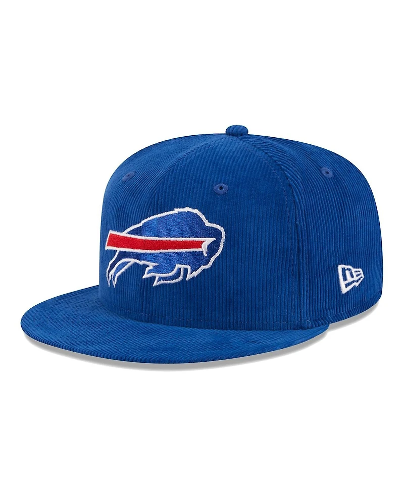 Men's New Era Royal Buffalo Bills Throwback Cord 59FIFTY Fitted Hat
