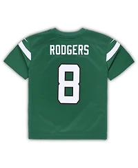 Toddler Boys and Girls Nike Aaron Rodgers Gotham Green New York Jets Game Jersey