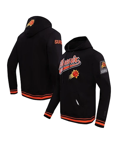 Men's Pro Standard Black Phoenix Suns Script Tail Pullover Hoodie
