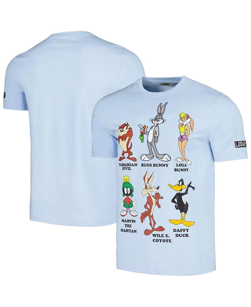 Men's and Women's Freeze Max Light Blue Looney Tunes Family Collage T-shirt