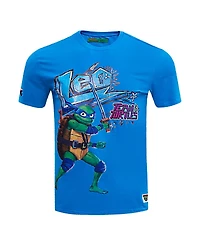 Men's and Women's Freeze Max Blue Teenage Mutant Ninja Turtles Leo Defender Graphic T-shirt