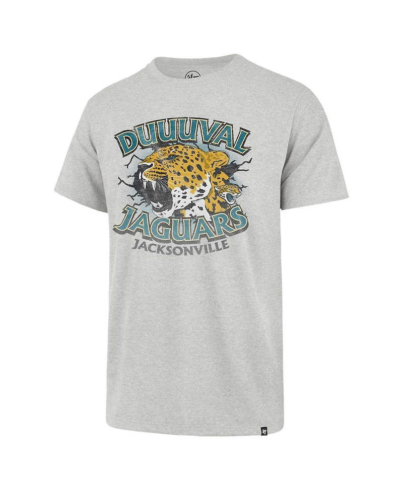 Men's '47 Brand Gray Distressed Jacksonville Jaguars Regional Franklin T-shirt