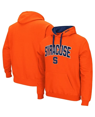 Men's Colosseum Orange Syracuse Big and Tall Arch & Logo 2.0 Pullover Hoodie