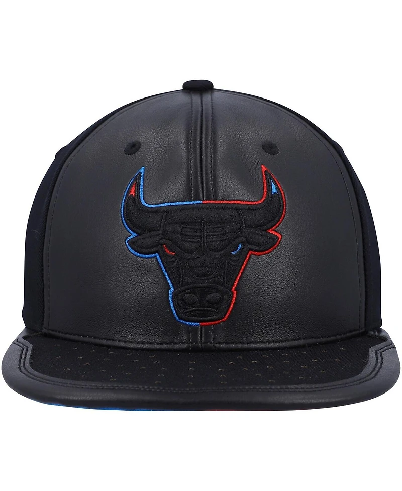 Men's Mitchell & Ness Black Chicago Bulls Day One Snapback Hat