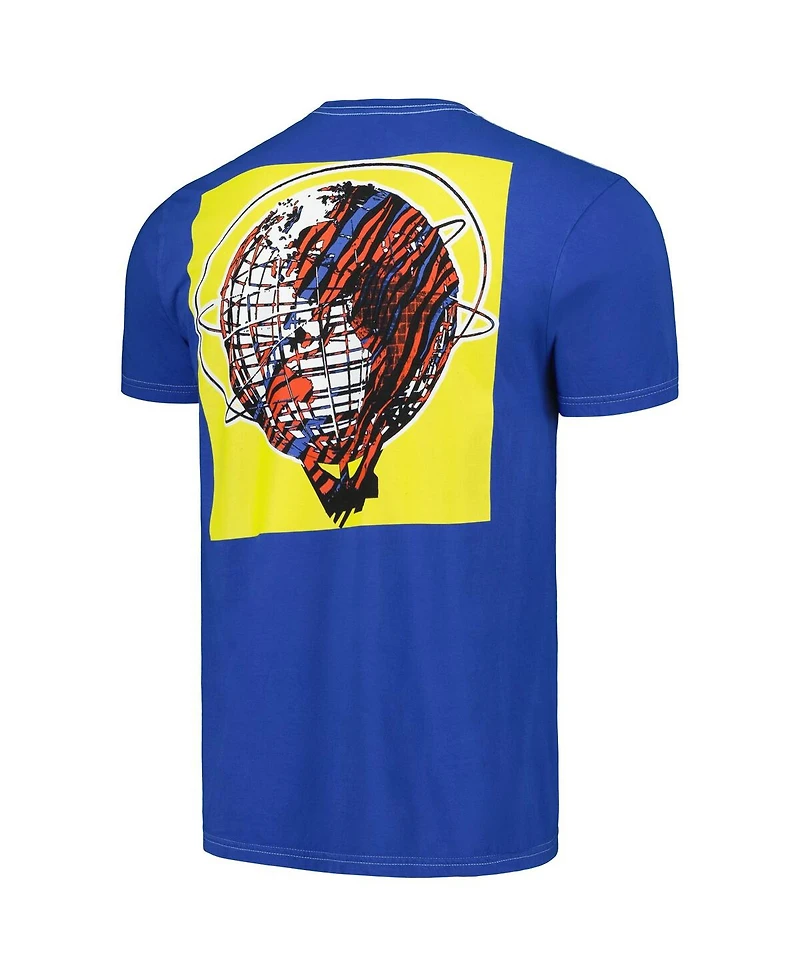 Men's Blue Distressed A Tribe Called Quest Washed Graphic T-shirt