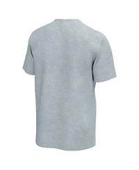 Men's Gray Distressed Muhammad Ali Fighting Photo Washed T-shirt