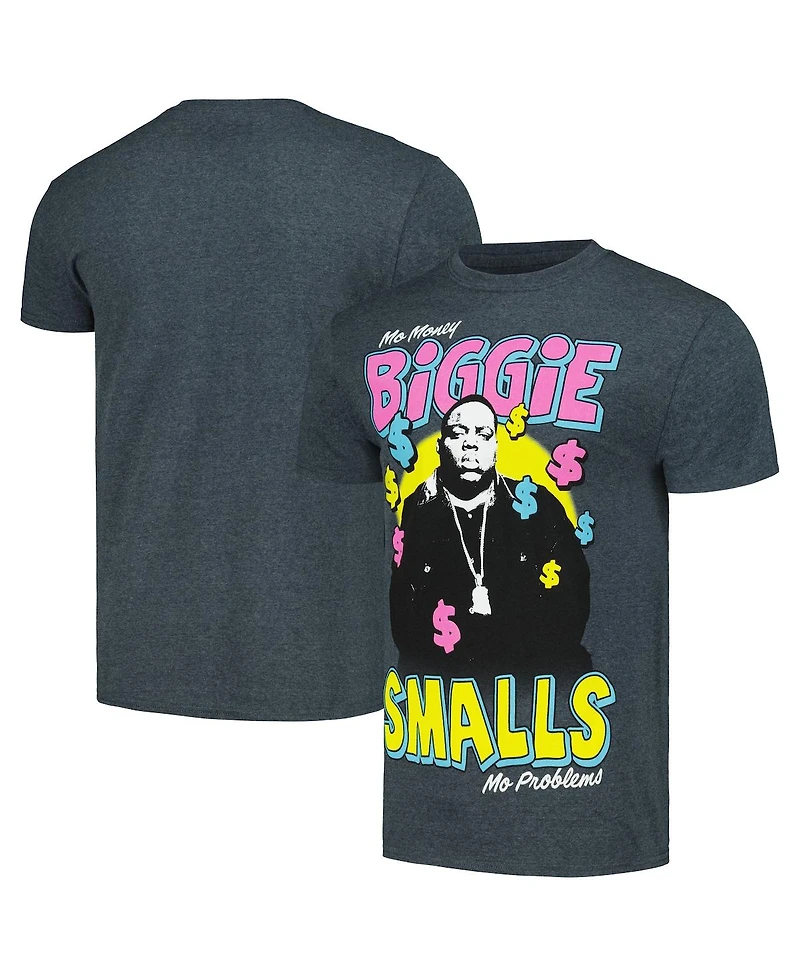 Men's and Women's Heather Charcoal Notorious B.i.g. Mo Money Mo Problems T-shirt