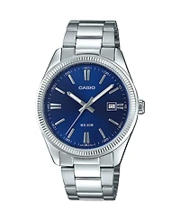 G-Shock Casio Men's Analog Silver-Tone Stainless Steel Watch, 38.5mm, MTP1302D-2AVT